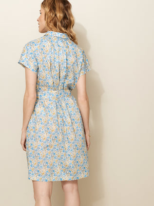 Women's Florence May motif short dress made with Liberty fabric