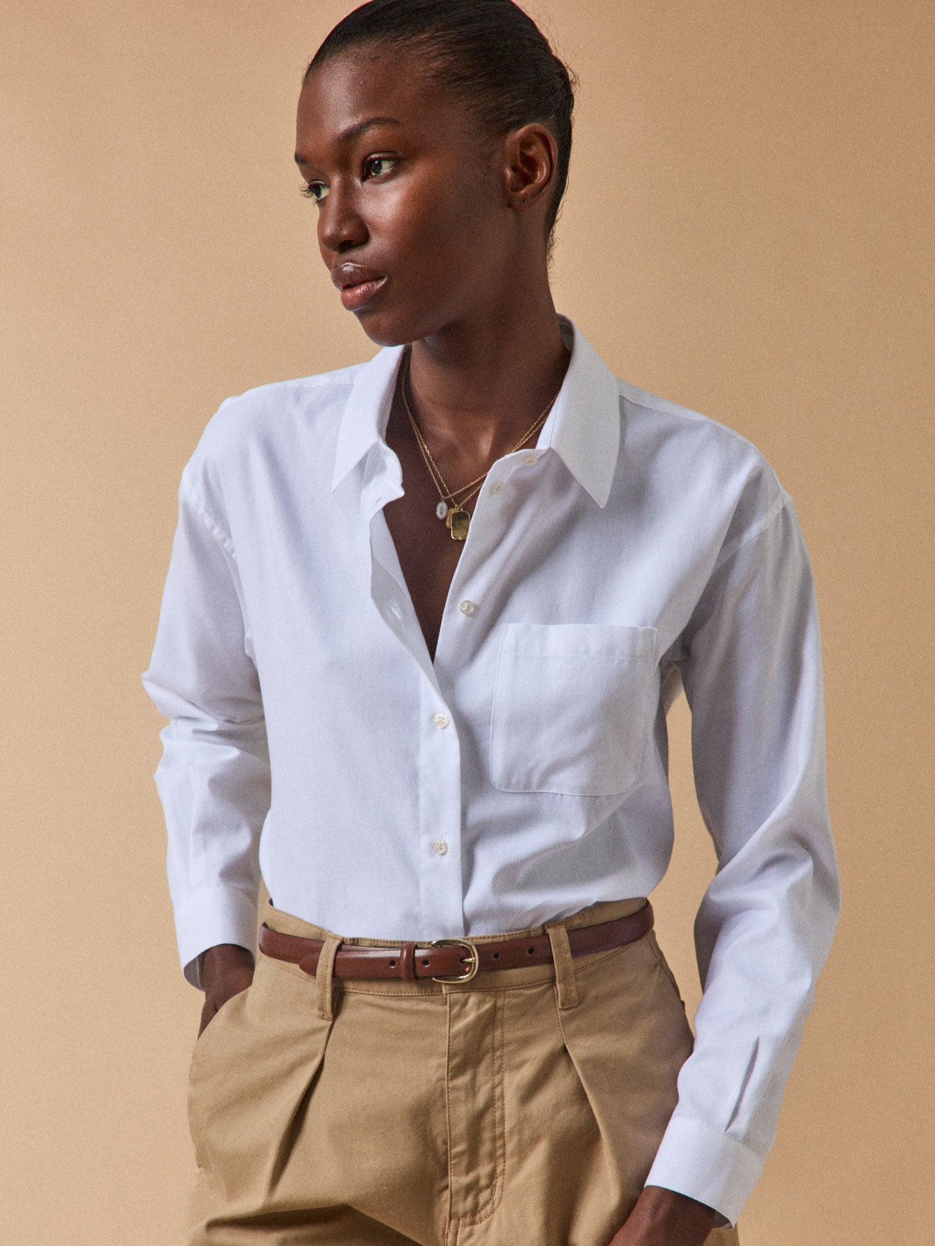 Women's organic cotton Oxford shirt Cyrillus COM