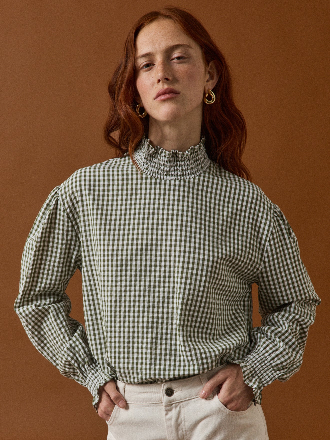 2021SS【BELPER】gingham blouse 2021SS【BELPER】gingham blouse | TOGA