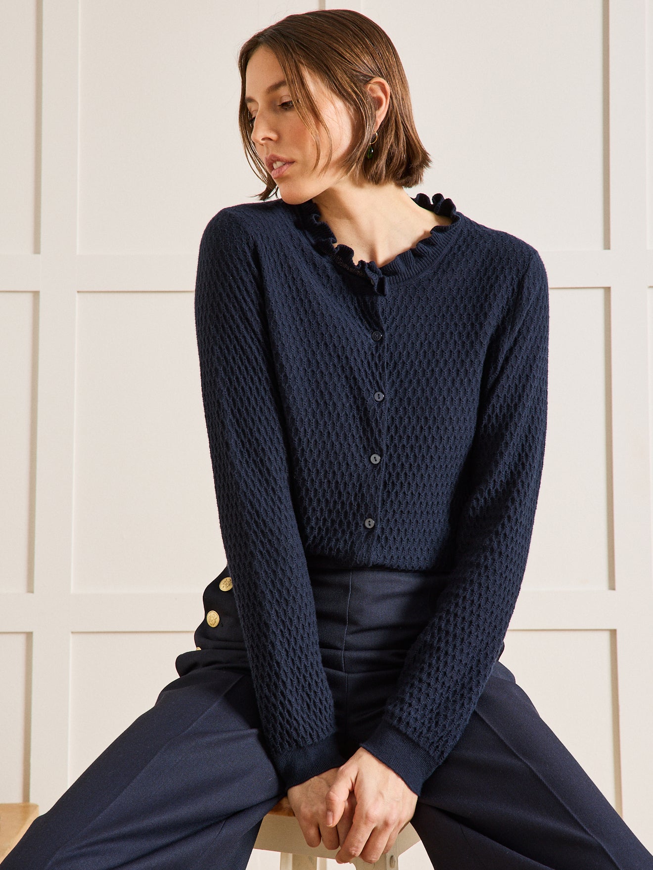 Gilet Long Bon Prix Cardigan Femme Sleeveless Open Cardigan