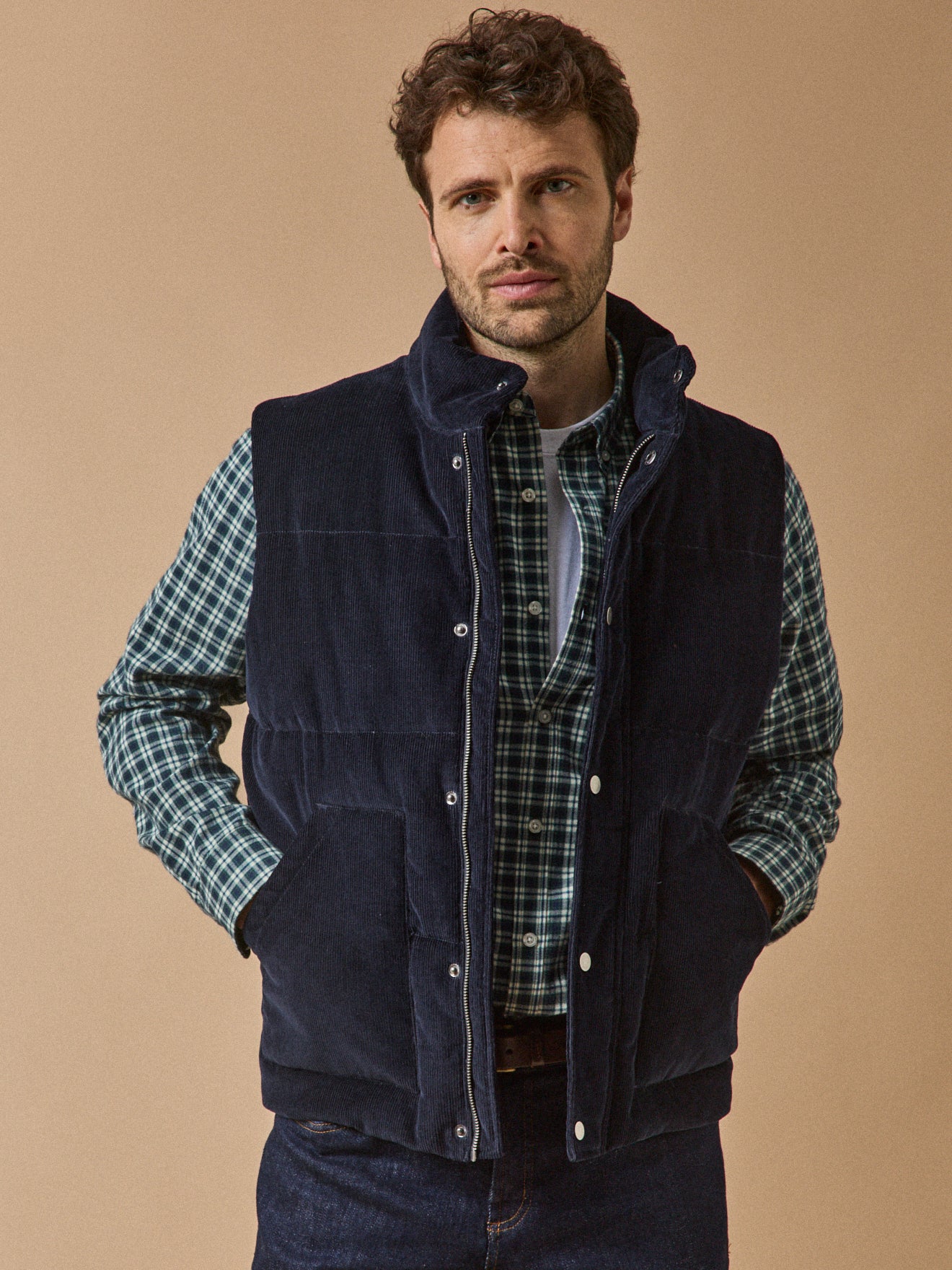 Men's sleeveless, quilted corduroy jacket - Cyrillus COM