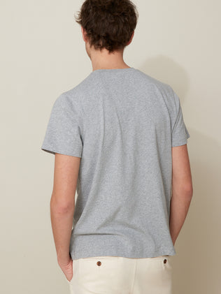 Men's organic cotton T-shirt with motif