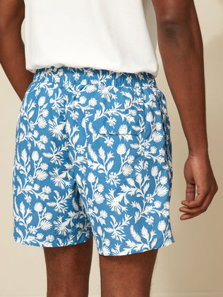 Men's Hawaiian print swim shorts