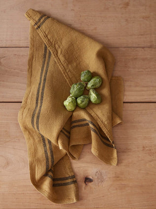Pre-washed linen dish towel - Charvet Editions