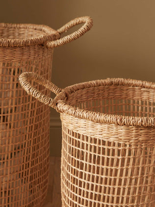 Pack of 2 sea grass baskets
