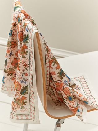 Women's organic cotton scarf - Cyrillus x Toile de Jouy Museum