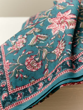 Women's floral voile scarf