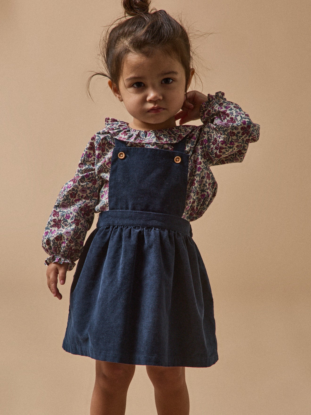 Baby's Babingdon motif blouse made with Liberty fabric