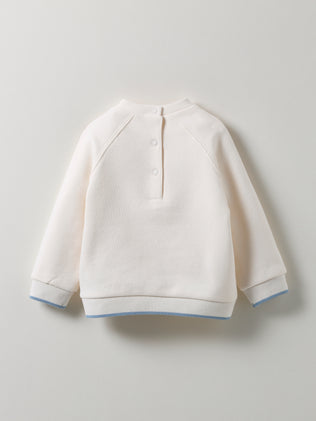 Organic cotton embroidered sweatshirt