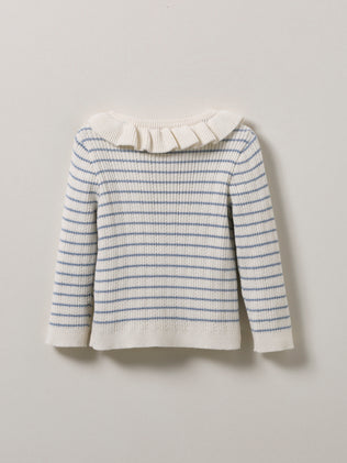 Baby's organic cotton and wool sweater