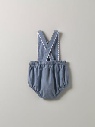 Baby's chambray rompersuit