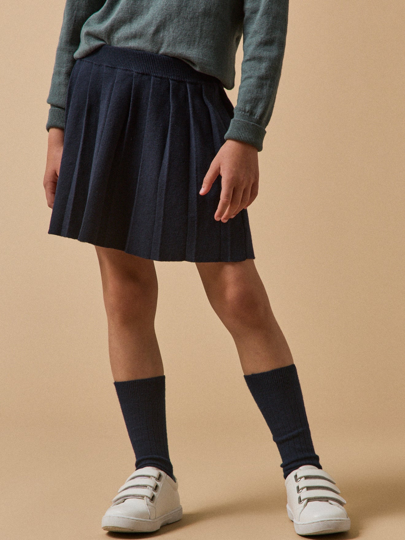 Jupe Vichy Bleu Cyrillus - Taille 16 Ans - Neuf Avec étiquettes - Motif Carreaux Rayés
