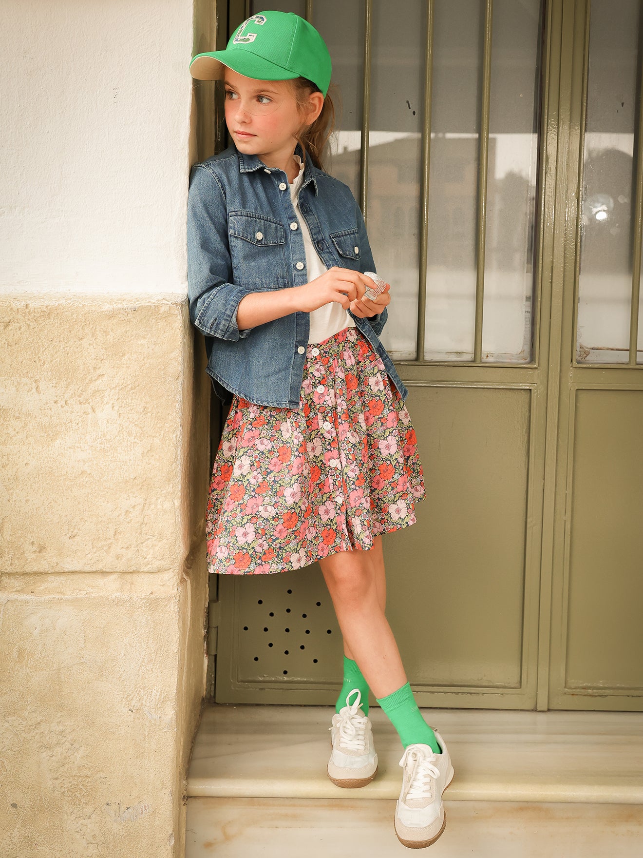 Girl Jupe Liberty Fille Girl's Skirt Made With Liberty Fabric