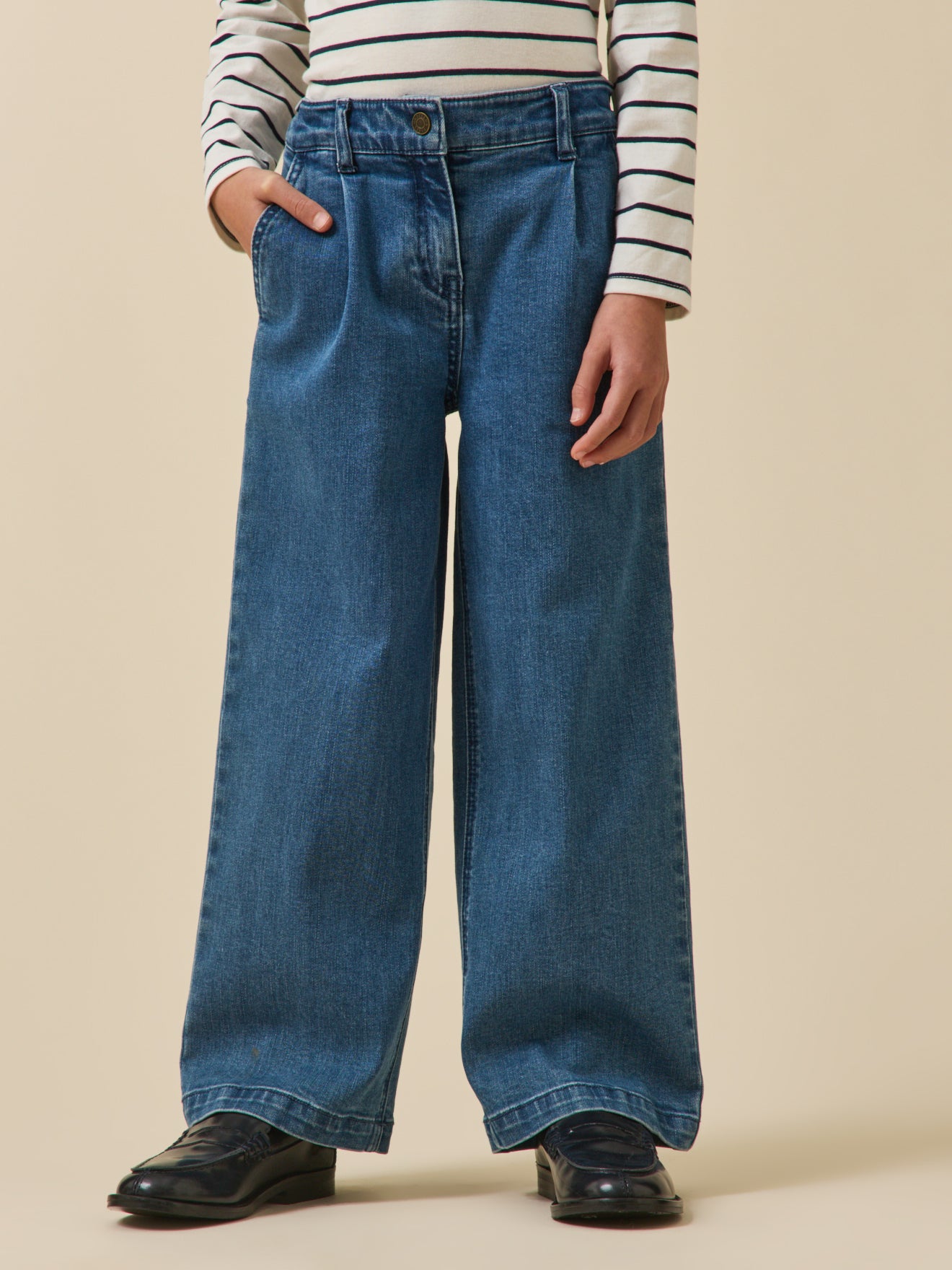 Pantalon large en denim - Collection Junior