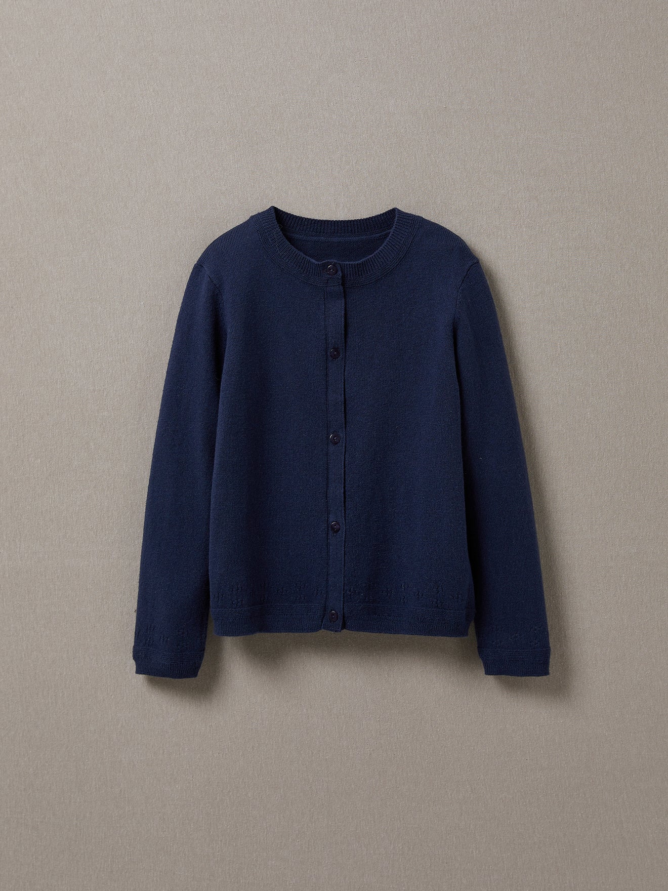 Loose-Fitting Soft Knit Cardigan for Girls - petrol blue, Girls