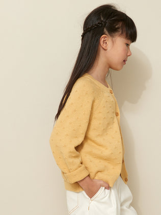 Girl's patterned cardigan