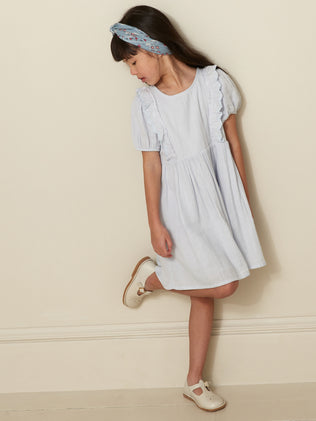 Girl's cotton gauze dress in organic cotton