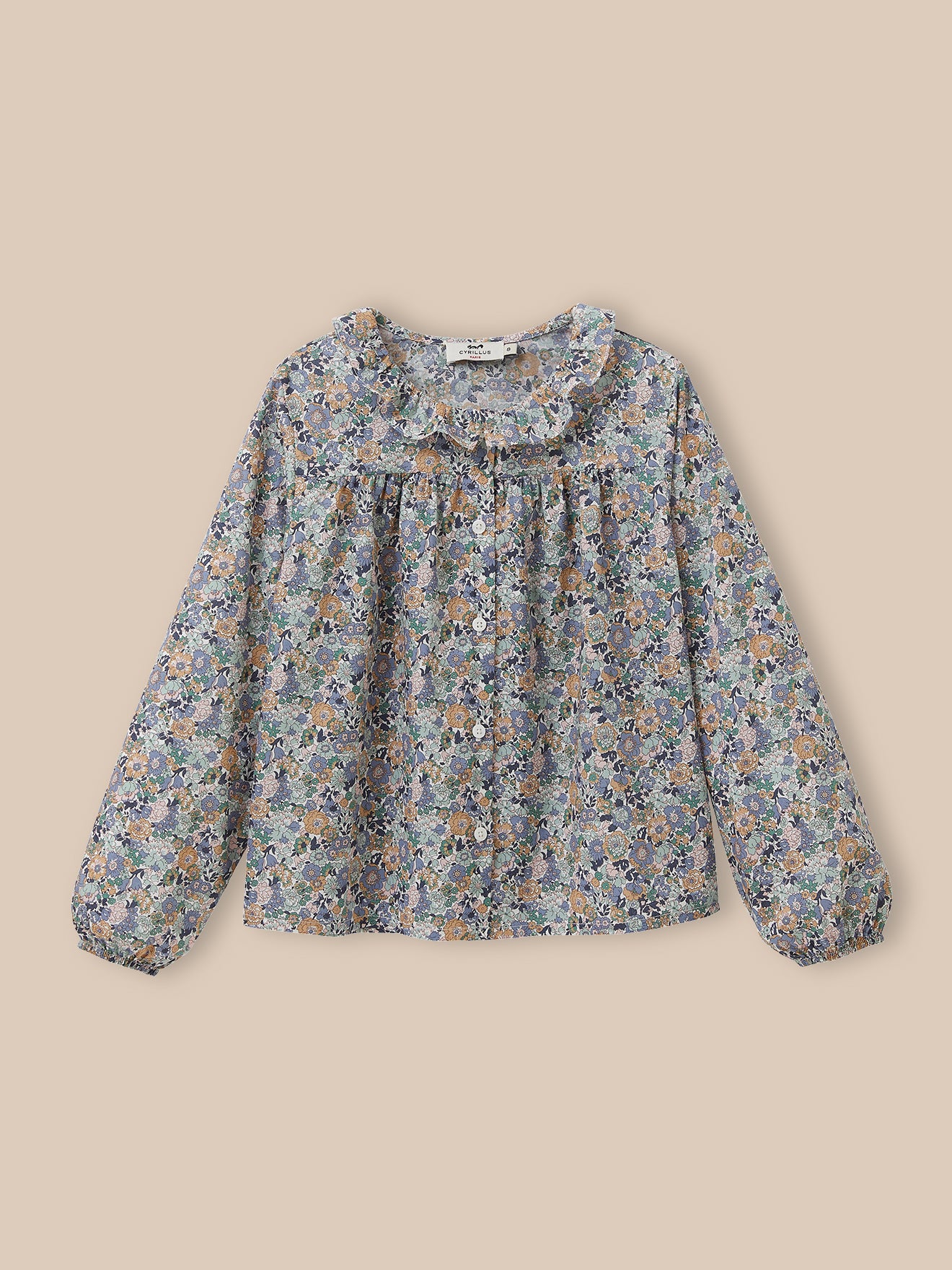 Girl's Annie May motif shirt made with Liberty fabric