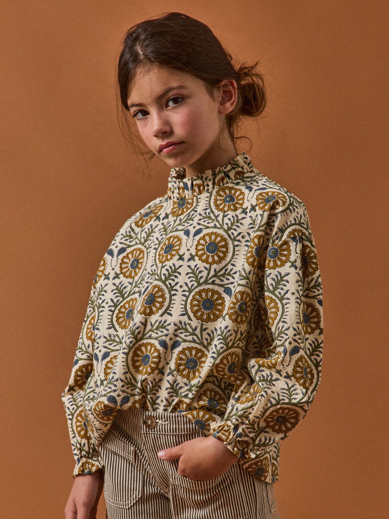 MURRAL Framed flower blouse ベージュ　ブラウス W92713s.jpg