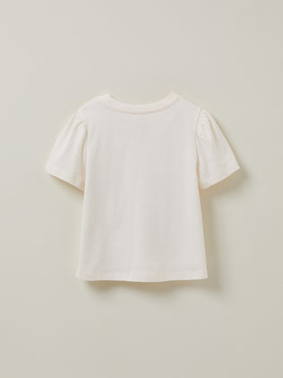 Girl's organic cotton "bain de soleil" T-shirt