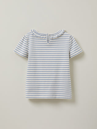 Girl's stripe organic cotton T-shirt