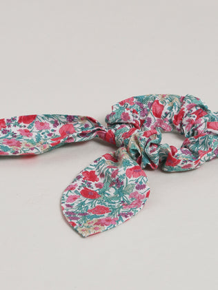 Girl's big Florence May print scrunchy made with Liberty fabric