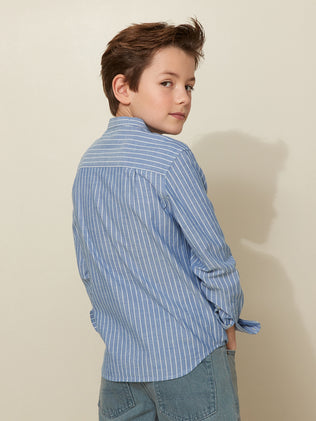 Boy's shirt with wide stripes