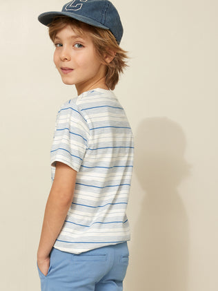 Boy's stripe organic cotton T-shirt