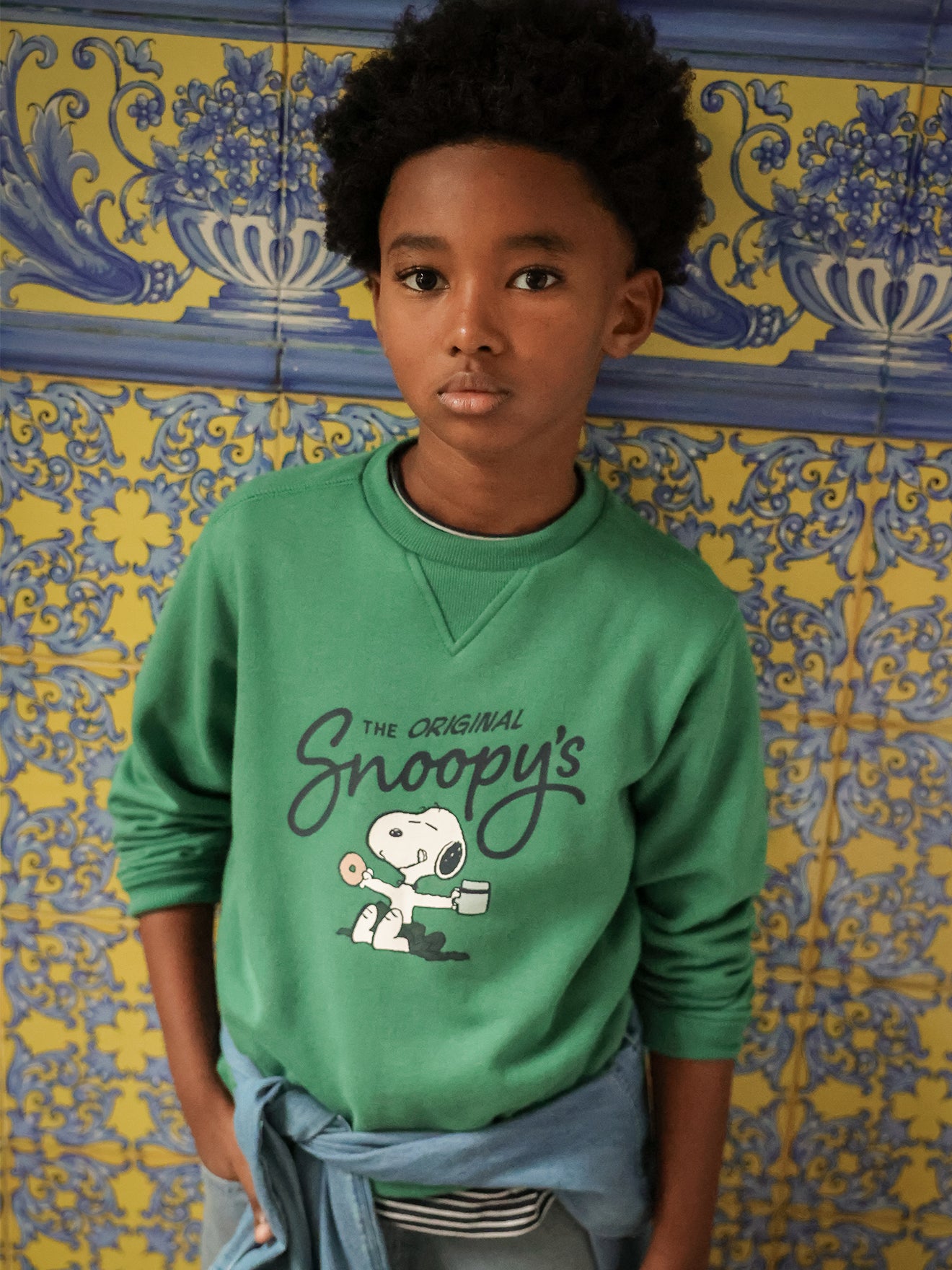 Child's Cyrillus x Peanuts™ sweatshirt The Snoopy Collection