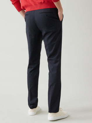 Men's Super 100s wool suit trousers