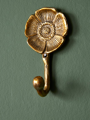 Metal flower*shaped hook