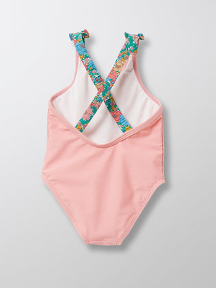 Baby girl's swimsuit with Liberty Meadow Song floral
