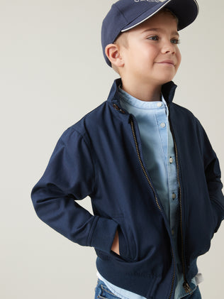 Boy's jacket with high neckline