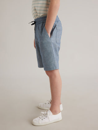 Boy's Oxford cloth Bermuda shorts