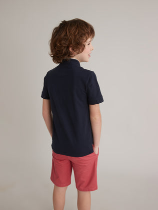 Boy's organic cotton polo shirt