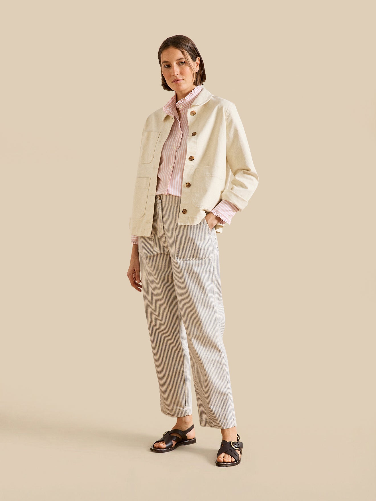 Veste worker femme coton