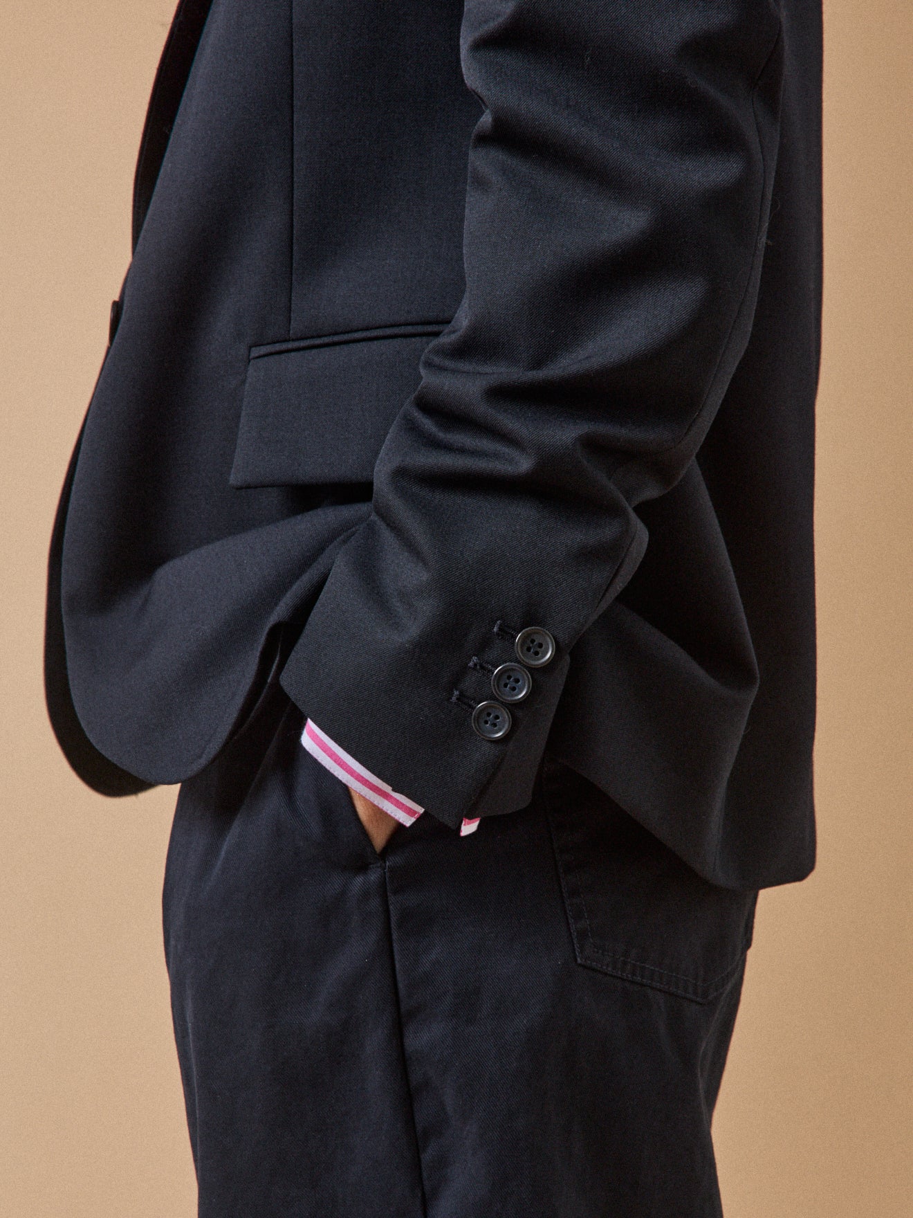 Veste tailleur lainage uni femme