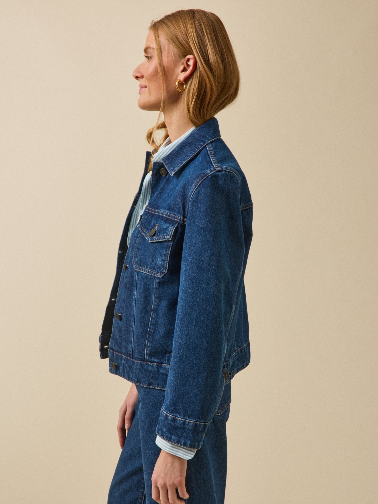 Women's organic cotton jeans jacket