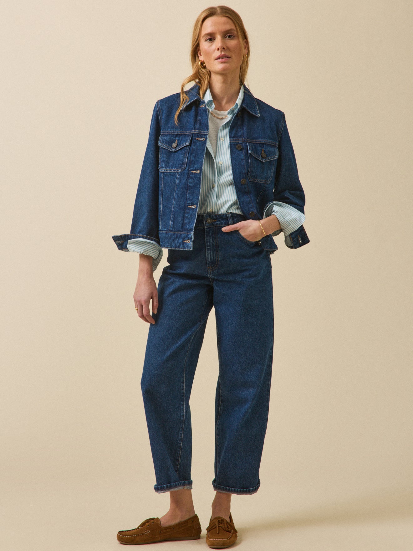 Women's organic cotton jeans jacket