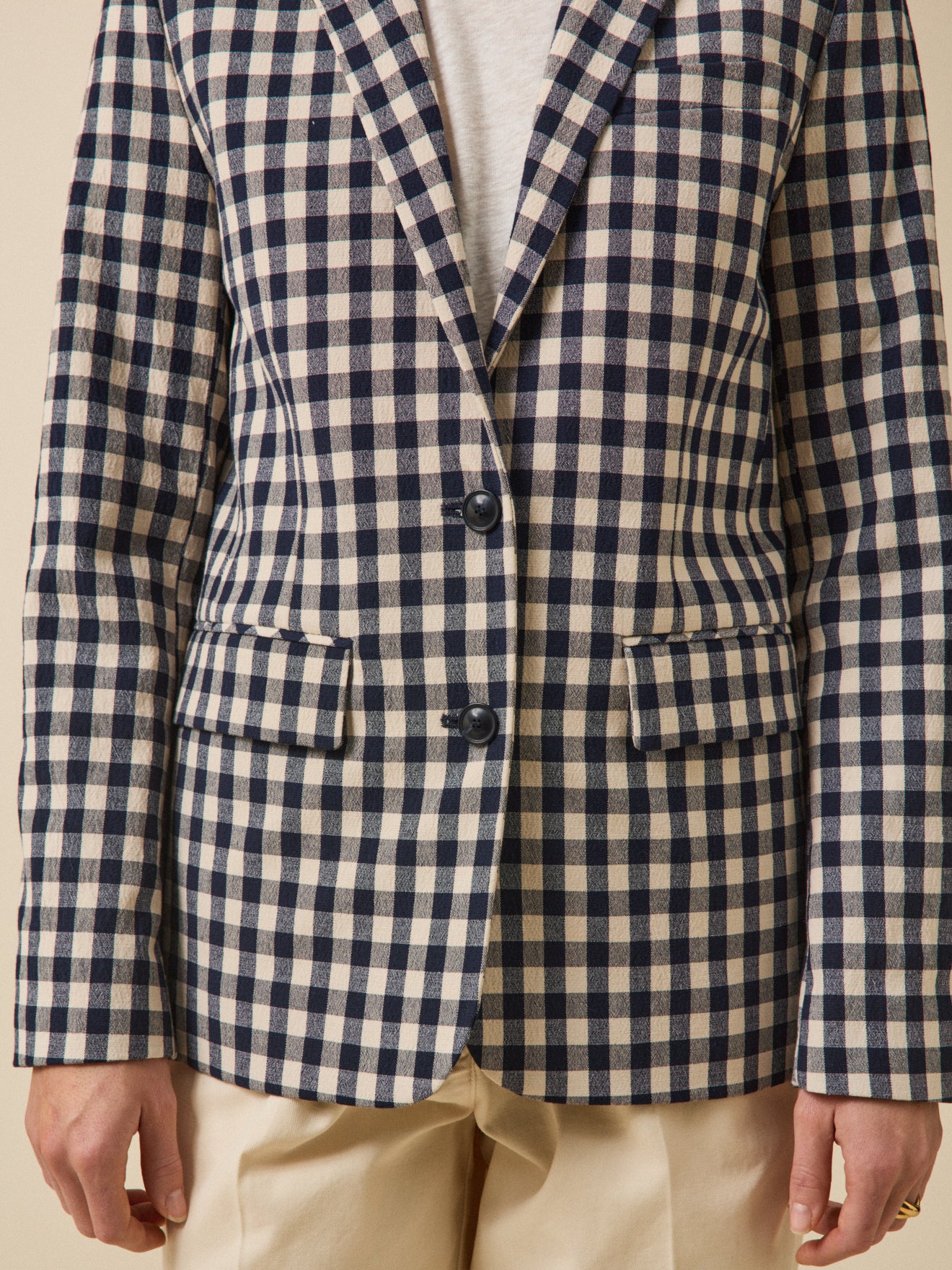 Women's gingham check suit jacket - Cyrillus COM