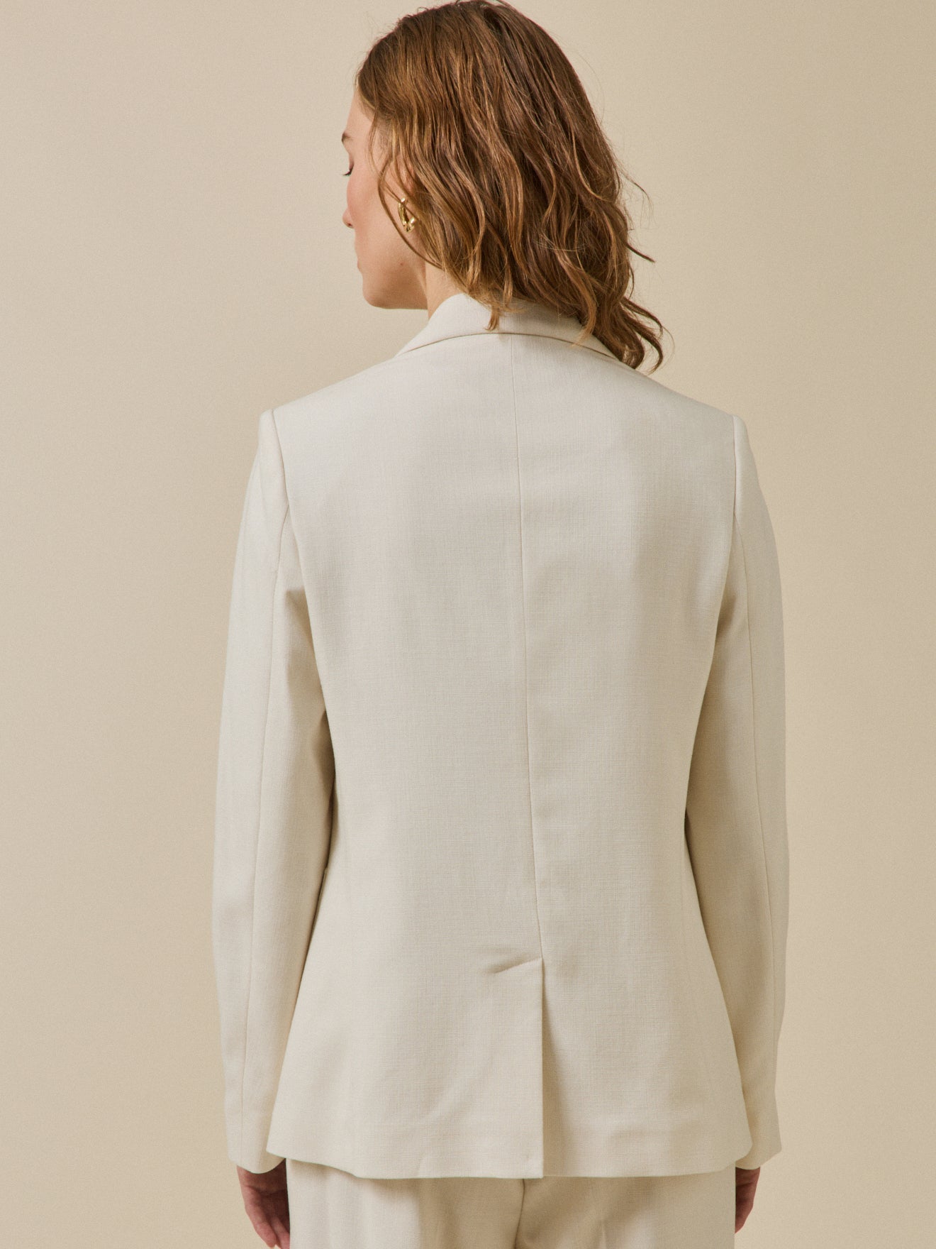 Veste tailleur tissu natté cérémonie femme
