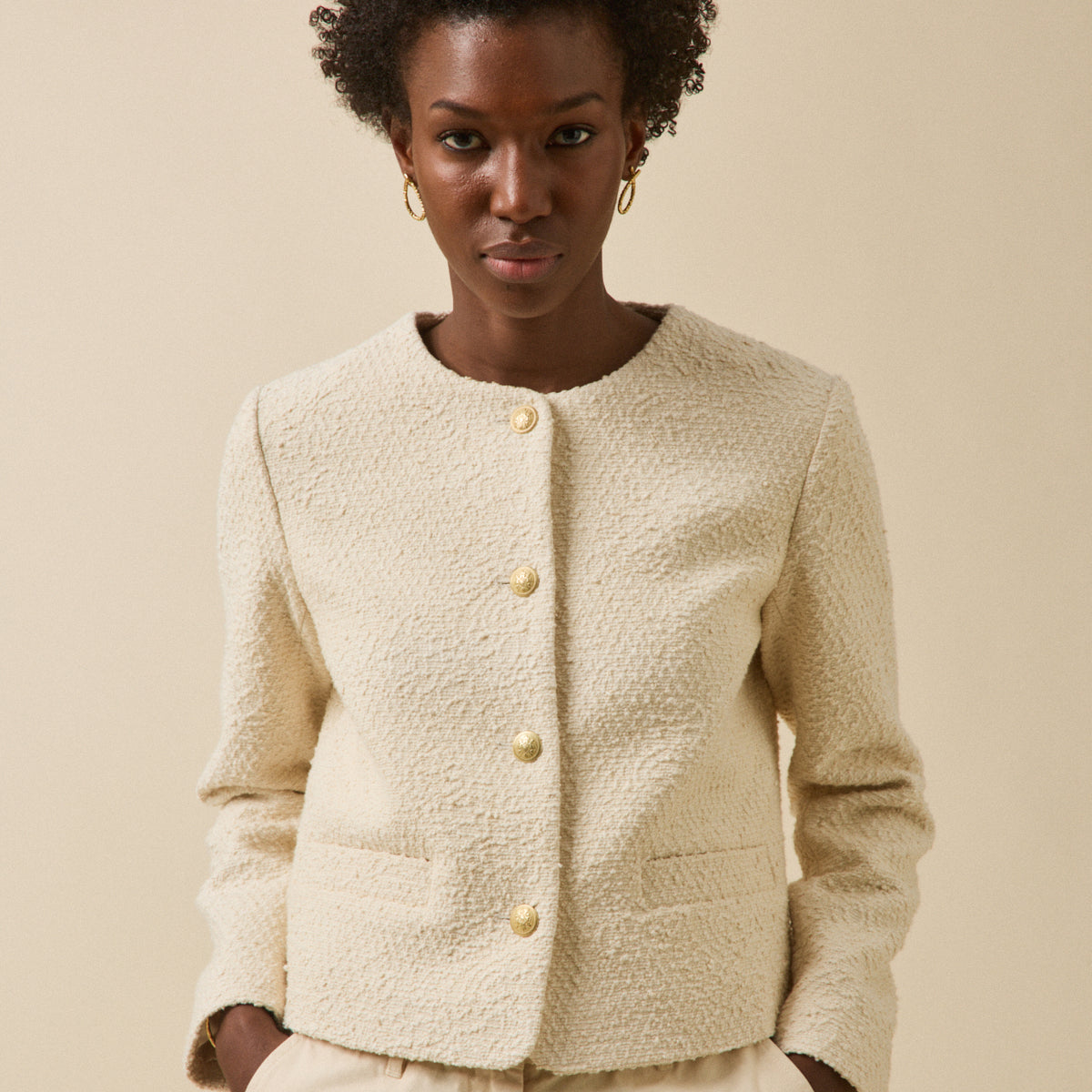 じろうMASU MELANGE TWEED COLLAR COAT 00100_0665_1004_PO_FA_F1XX_2c0