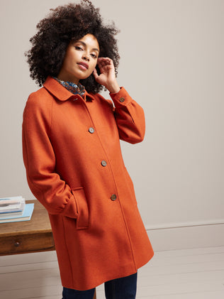 Women's recycled wool cloth coat
