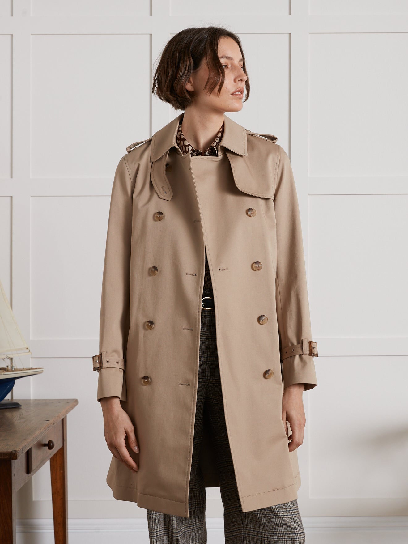 Trench coat femme discount court