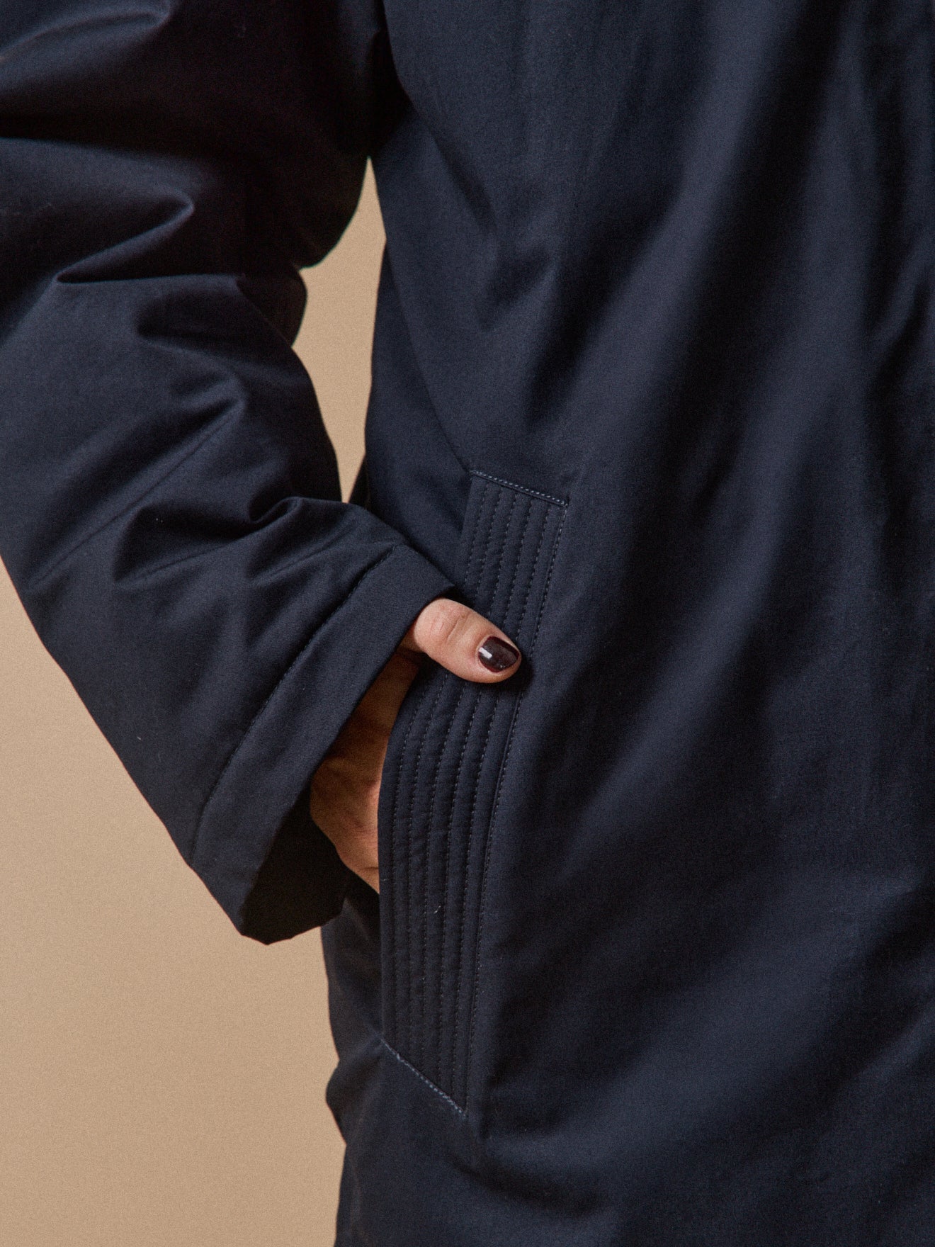 Parka mi-longue femme doublée imitation fourrure