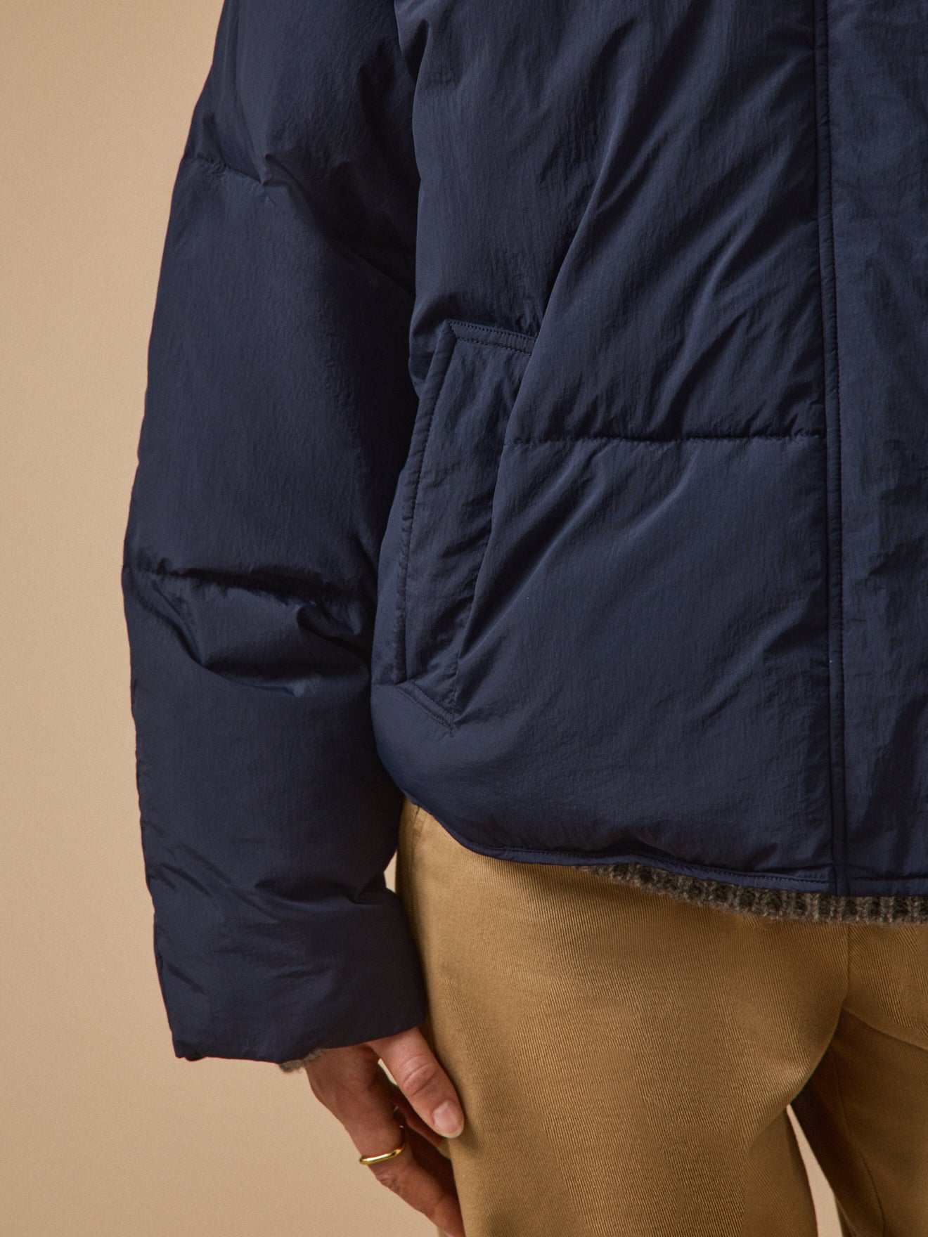 Women's short quilted puffer