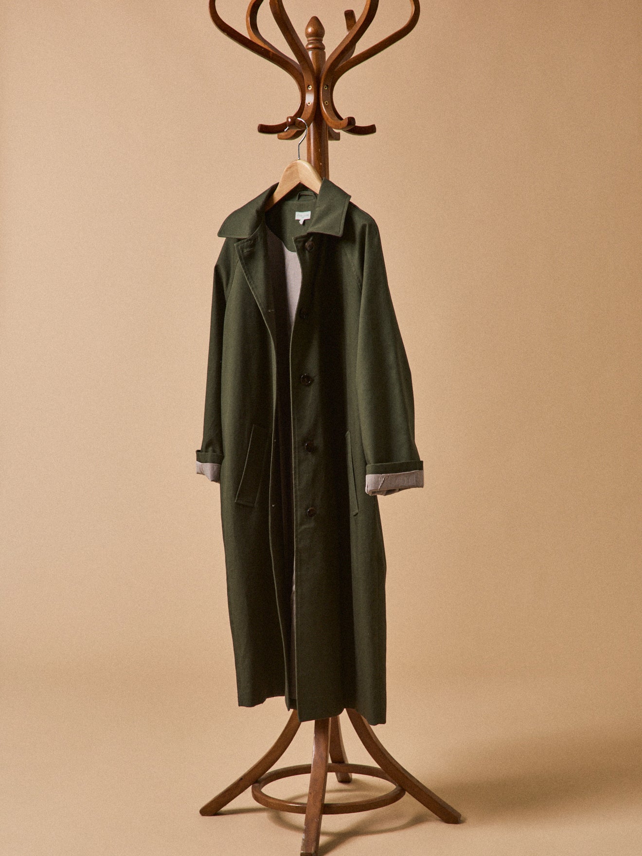 Trench droit coton femme