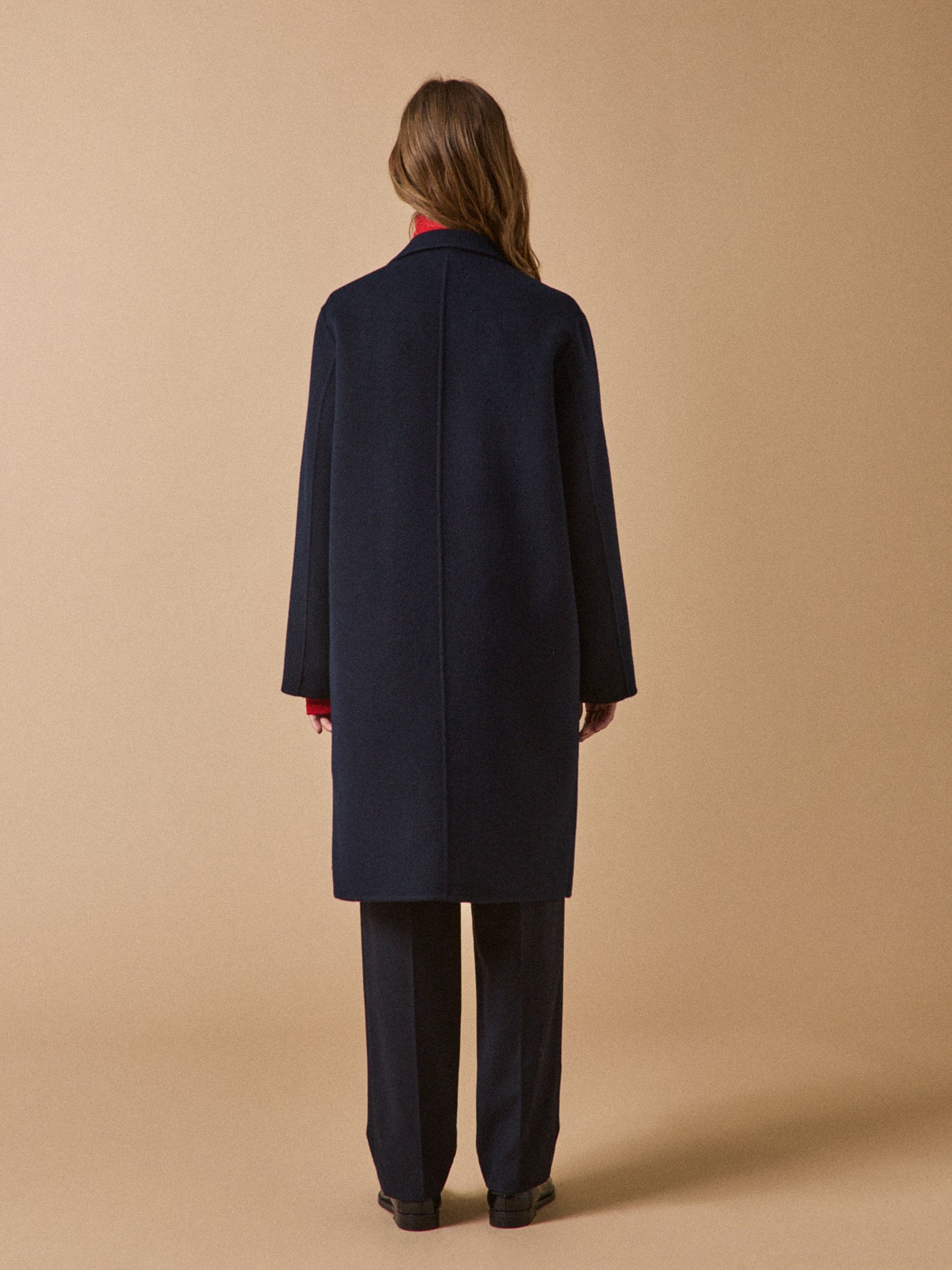 Women's double-sided woolen coat