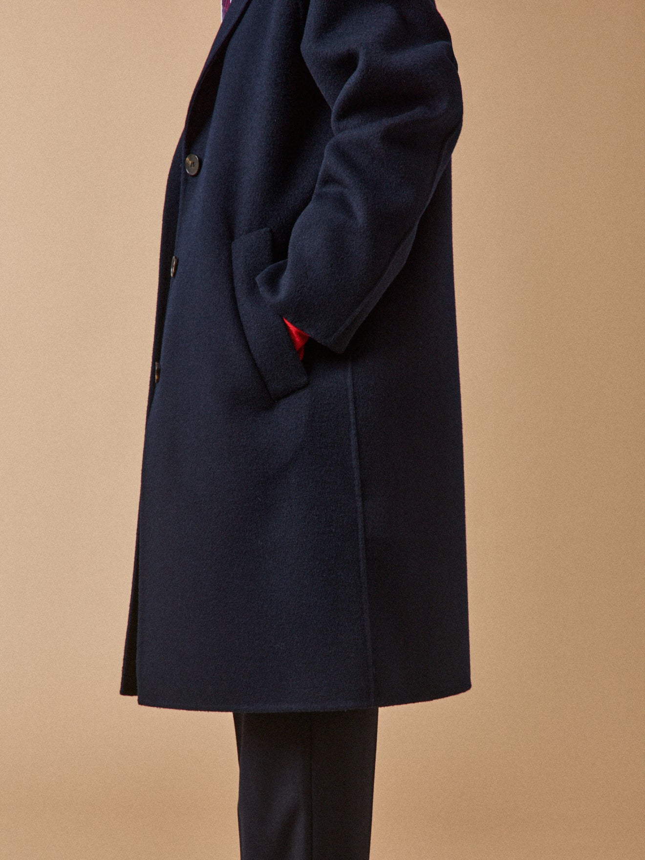 Women's double-sided woolen coat