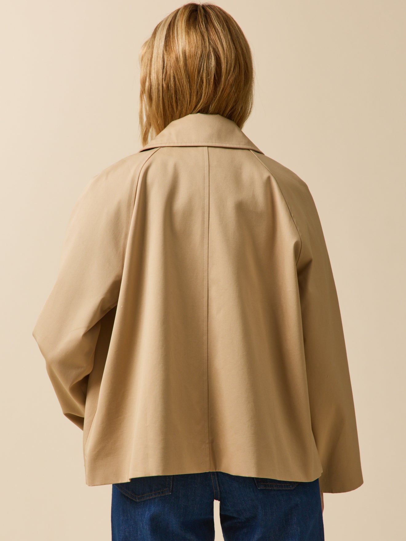 Trench court coton biologique femme